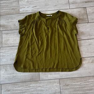 Rose & Olive Khaki Green Blouse